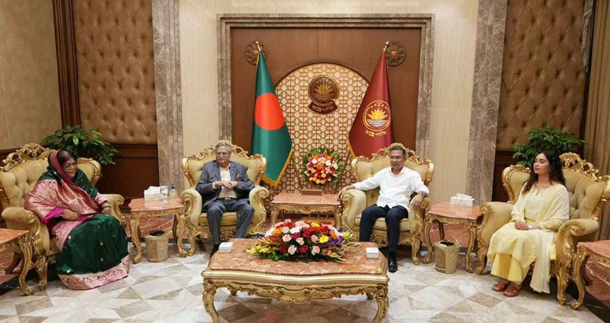 প্রধানমন্ত্রী হিসেবে প্রথমবারের মতো বঙ্গভবনে তারেক রহমান