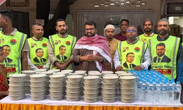 দুস্থদের জন্য মাসব্যাপী ইফতারের আয়োজন যুবদল নেতা মিরাজের